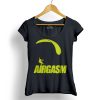 AIRGASM Siklóernyős Póló női fekete neon sárga