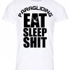 eat sleep shit paragliding férfi polo fehér eat sleep shit paragliding férfi polo fehér