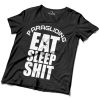 eat sleep shit paragliding férfi polo fekete eat sleep shit paragliding férfi polo fekete