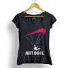 Just do it Siklóernyős Női Póló fekete neon pink