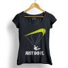 Just do it Siklóernyős Női Póló fekete neon sárga