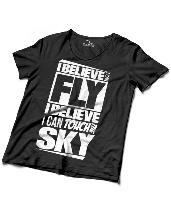 I Believe I can Fly I Believe I can Touch the Sky férfi siklóernyős póló